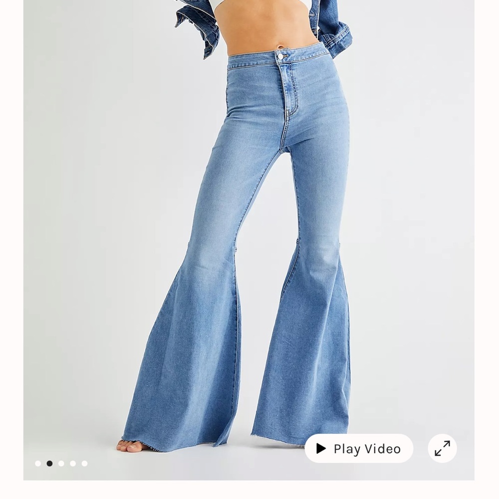 Free People just float on flare jeans